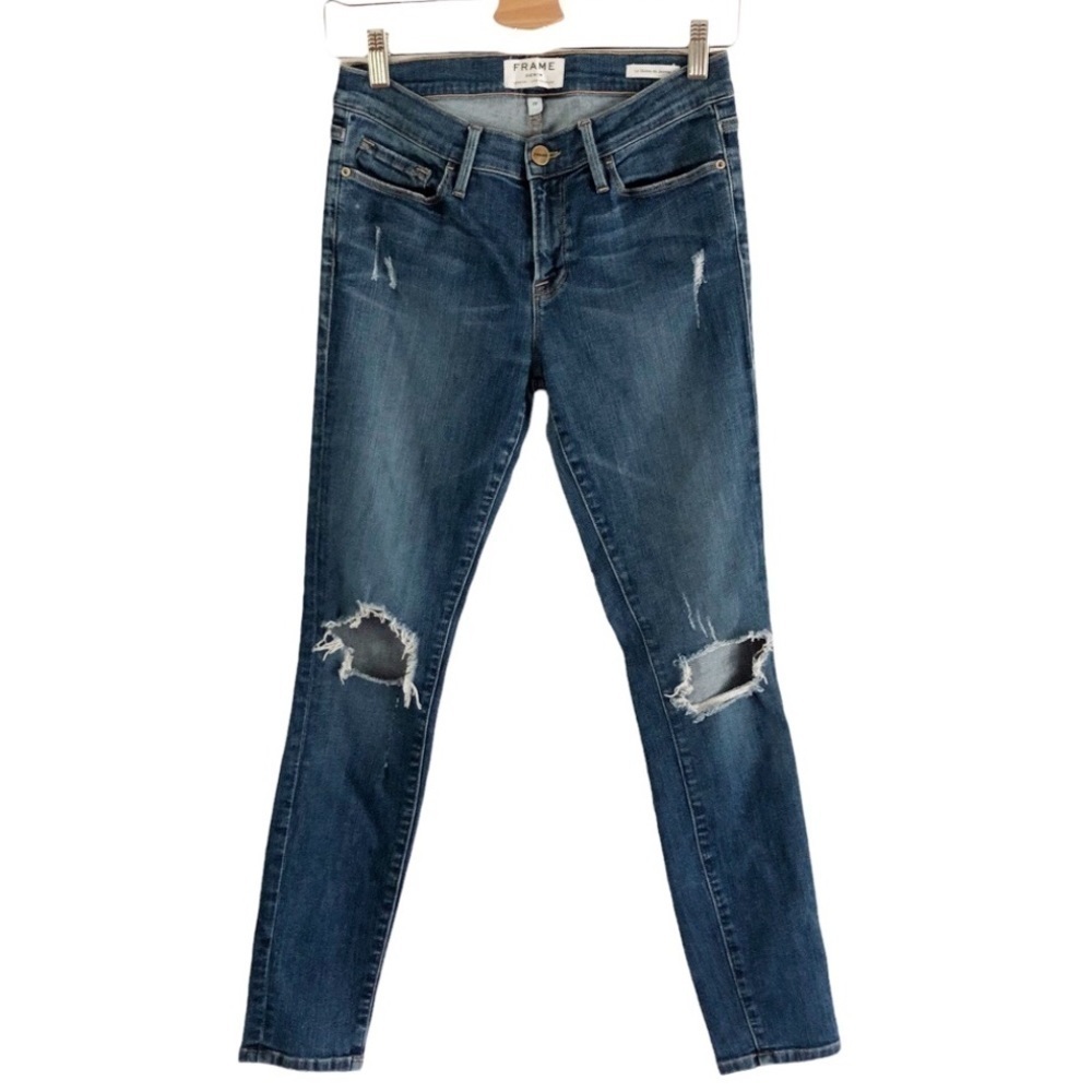 Frame Denim Le Skinny Jeanne Flaw 29